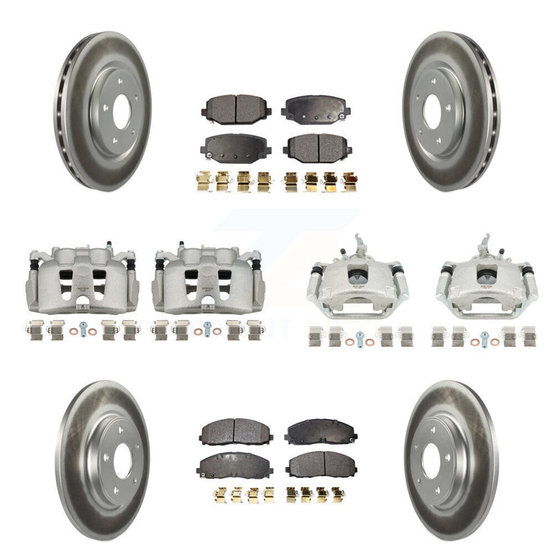 Transit Auto KCG-100890P Disc Brake Kit for 2014-2020 Dodge Journey - Front and Rear product image