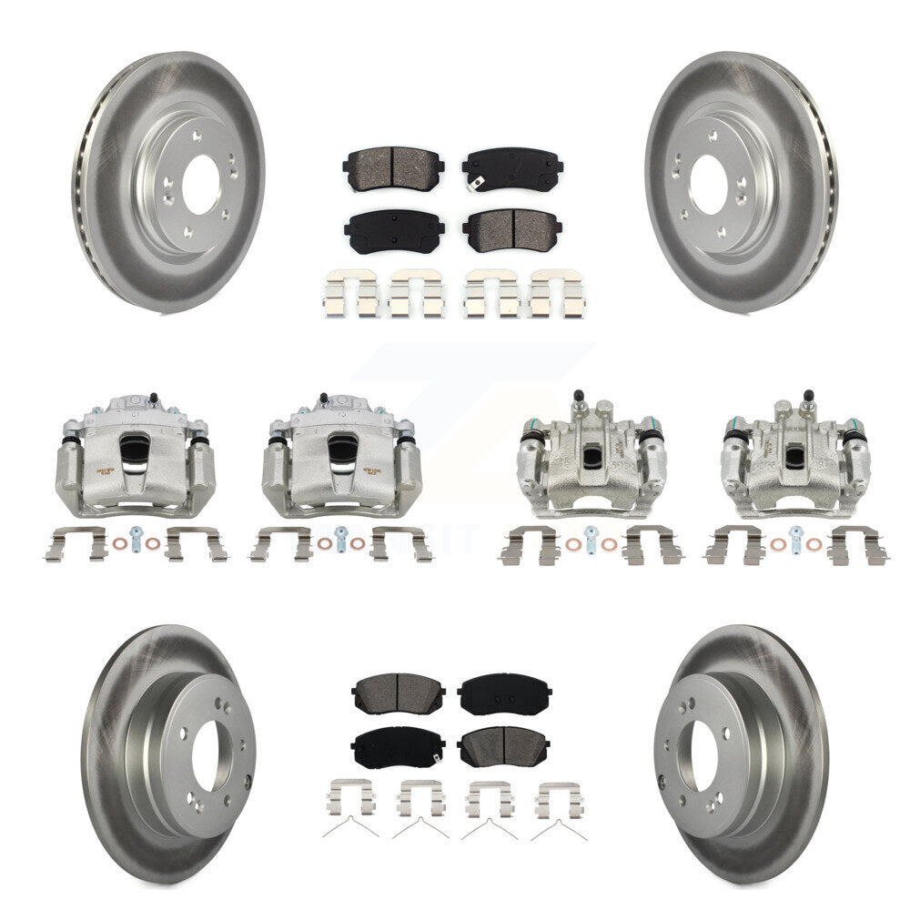 Transit Auto KCG-100891S Disc Brake Kit for 2015-2016 Hyundai Sonata - Front and Rear product image