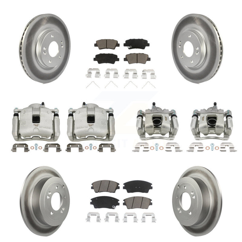 Transit Auto KCG-100892C Disc Brake Kit for 2016-2021 Hyundai Tucson, Kia Sportage - Front and Rear product image