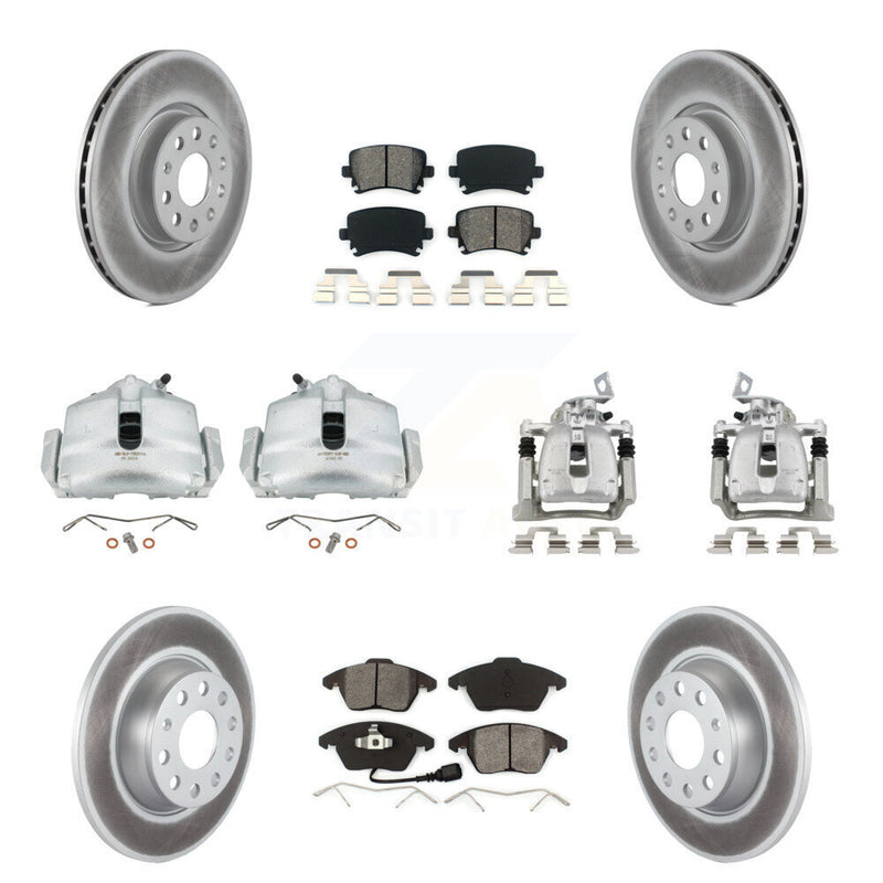 Transit Auto KCG-100895S Disc Brake Kit for 2008 Volkswagen Passat - Front and Rear product image