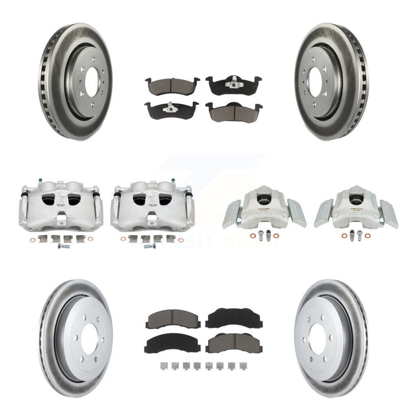 Transit Auto KCG-100896C Disc Brake Kit for 2010-2017 Ford Expedition, Lincoln Navigator - Front and Rear product image