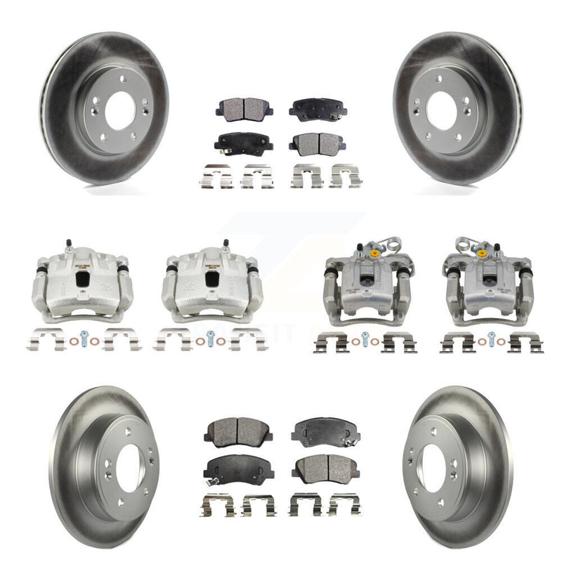 Transit Auto KCG-100896T Disc Brake Kit for 2011-2012 Hyundai Elantra - Front and Rear product image