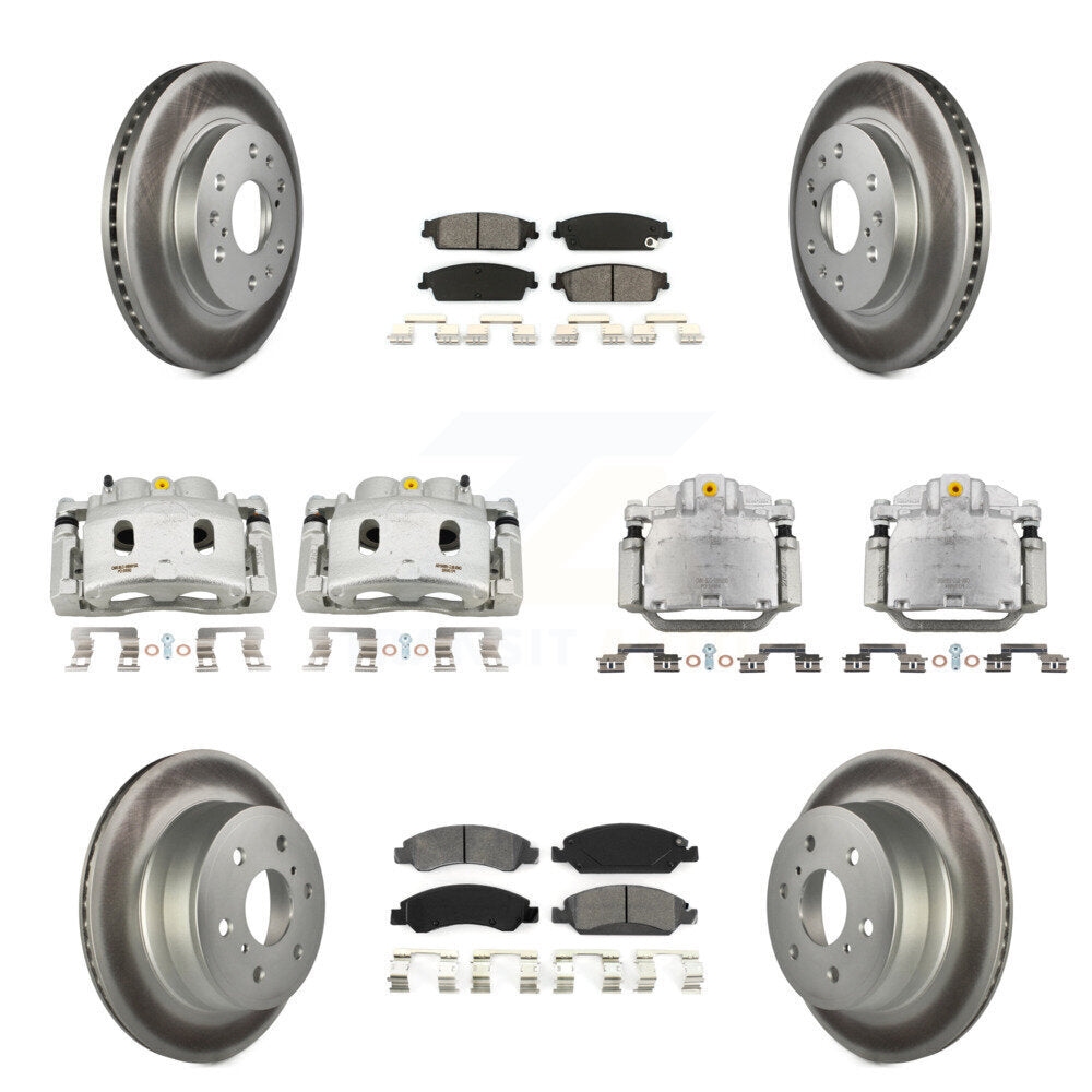 Transit Auto KCG-100897S Disc Brake Kit for 2008-2014 Chevrolet Silverado 1500, Cadillac Escalade, Cadillac Escalade ESV & more - Front and Rear product image