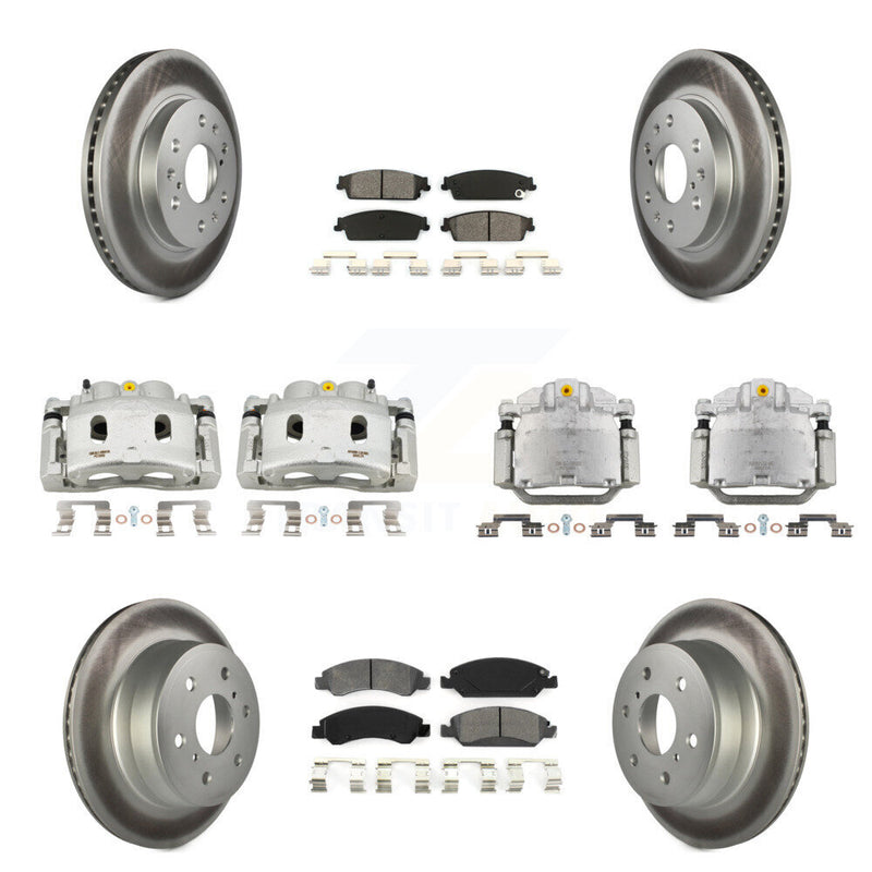 Transit Auto KCG-100897S Disc Brake Kit for 2008-2014 Chevrolet Silverado 1500, Cadillac Escalade, Cadillac Escalade ESV & more - Front and Rear product image