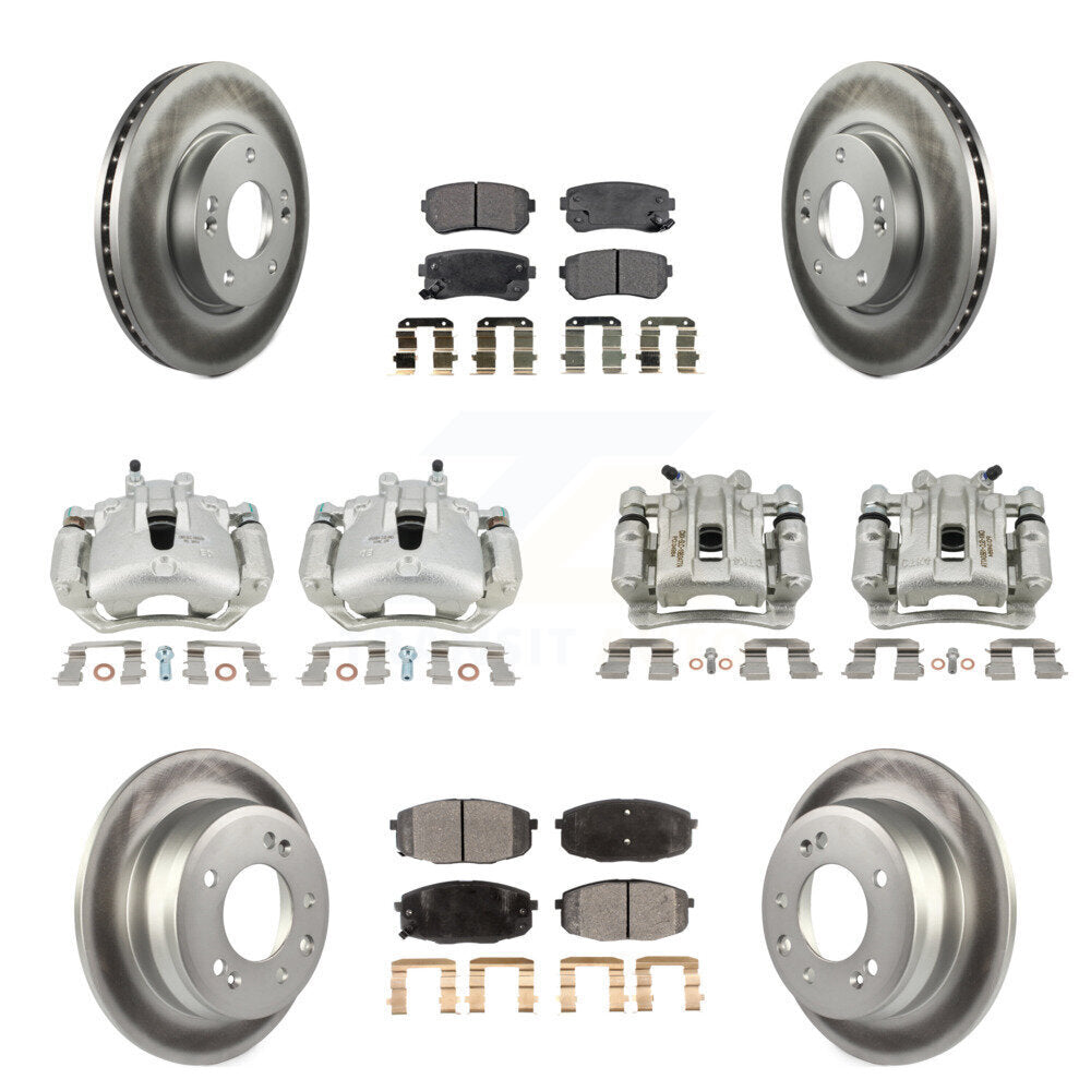 Transit Auto KCG-100897T Disc Brake Kit for 2009-2012 Hyundai Elantra - Front and Rear product image
