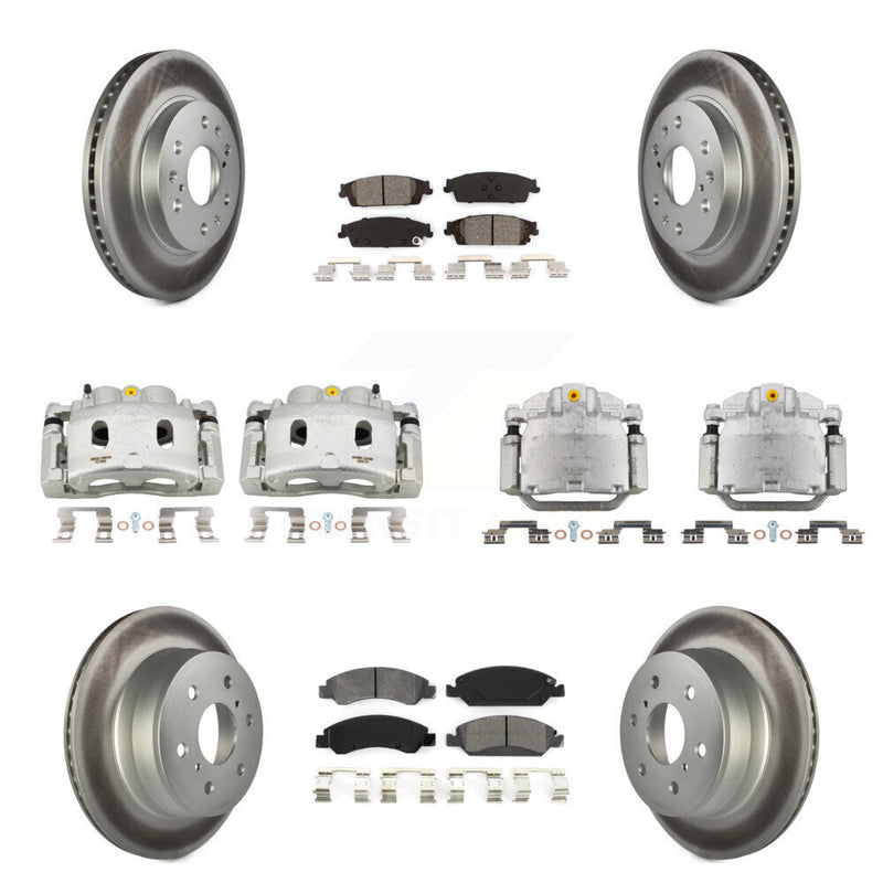 Transit Auto KCG-100898S Disc Brake Kit for 2014-2020 Chevrolet Suburban, Cadillac Escalade, Cadillac Escalade ESV & more - Front and Rear product image