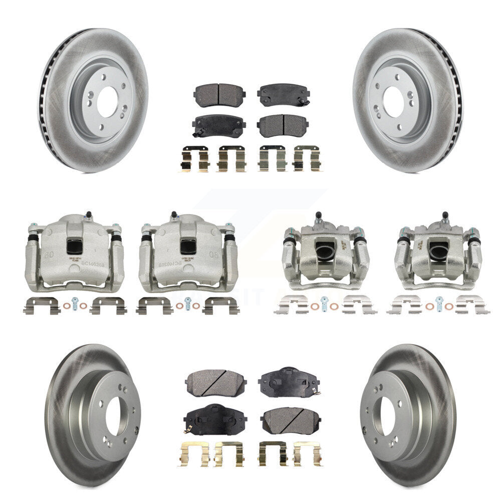 Transit Auto KCG-100898T Disc Brake Kit for 2016 Hyundai Tucson - Front and Rear product image