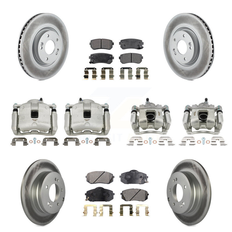 Transit Auto KCG-100898T Disc Brake Kit for 2016 Hyundai Tucson - Front and Rear product image