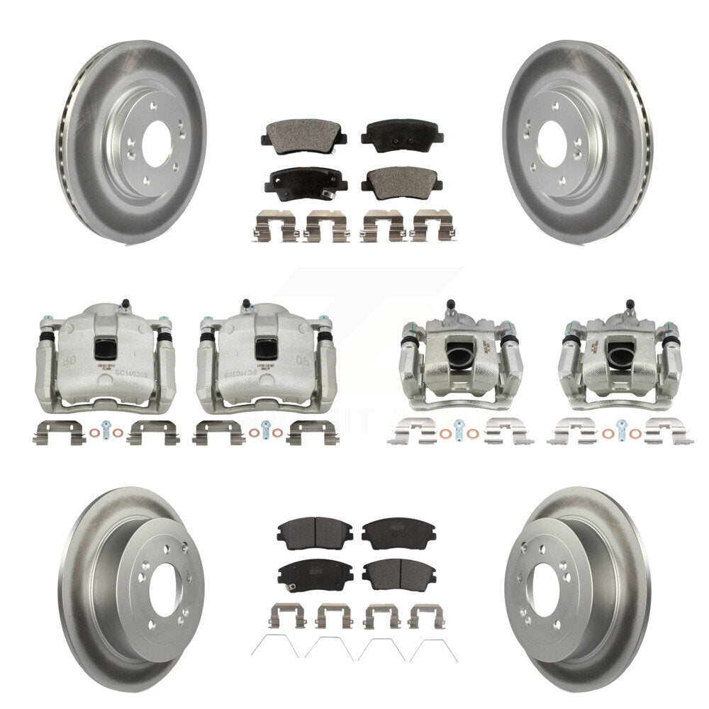 Transit Auto KCG-100899T Disc Brake Kit for 2016-2021 Hyundai Tucson, Kia Sportage - Front and Rear product image