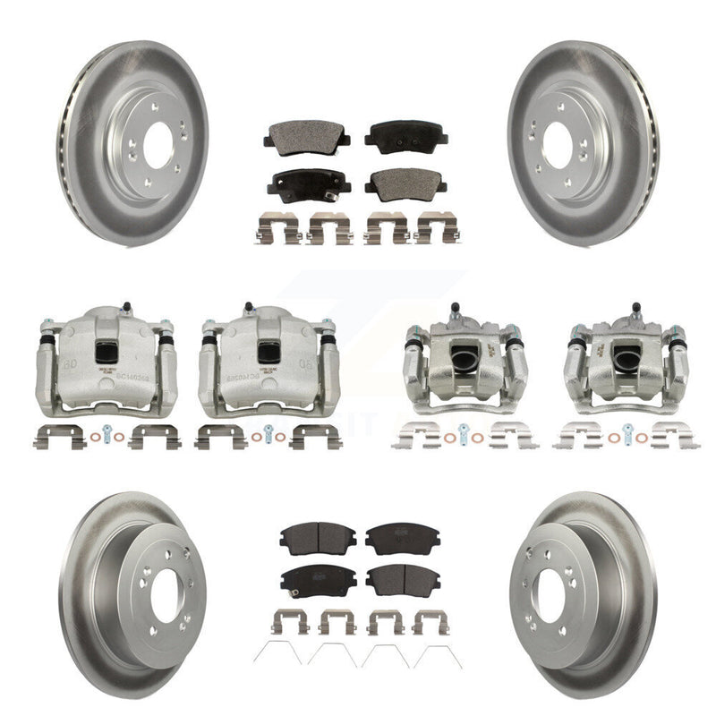 Transit Auto KCG-100899T Disc Brake Kit for 2016-2021 Hyundai Tucson, Kia Sportage - Front and Rear product image