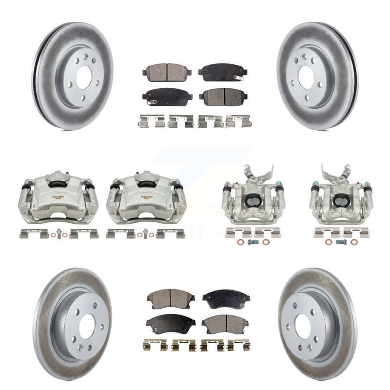 Transit Auto KCG-100902P Disc Brake Kit for 2014-2016 Chevrolet Sonic - Front and Rear product image