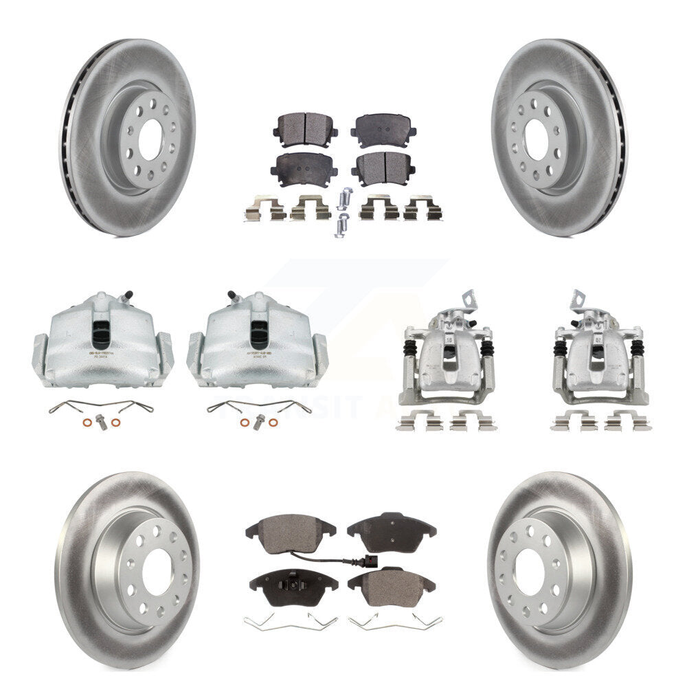 Transit Auto KCG-100902T Disc Brake Kit for 2012 Volkswagen CC - Front and Rear product image