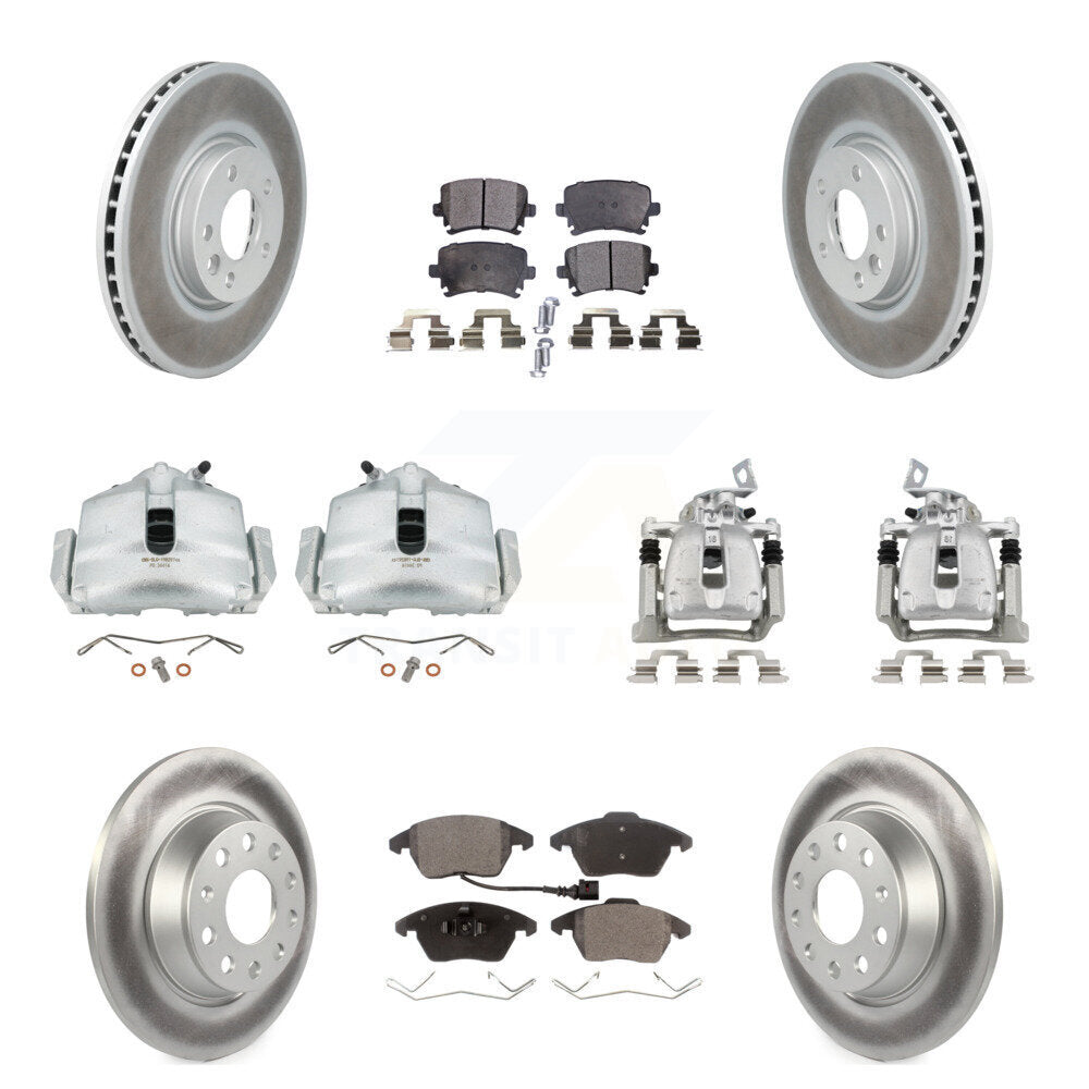 Transit Auto KCG-100903T Disc Brake Kit for 2012 Volkswagen CC - Front and Rear product image