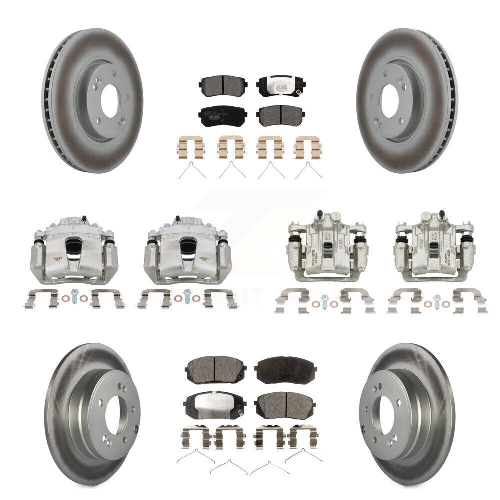 Transit Auto KCG-100905T Disc Brake Kit for 2016 Hyundai Sonata - Front and Rear product image