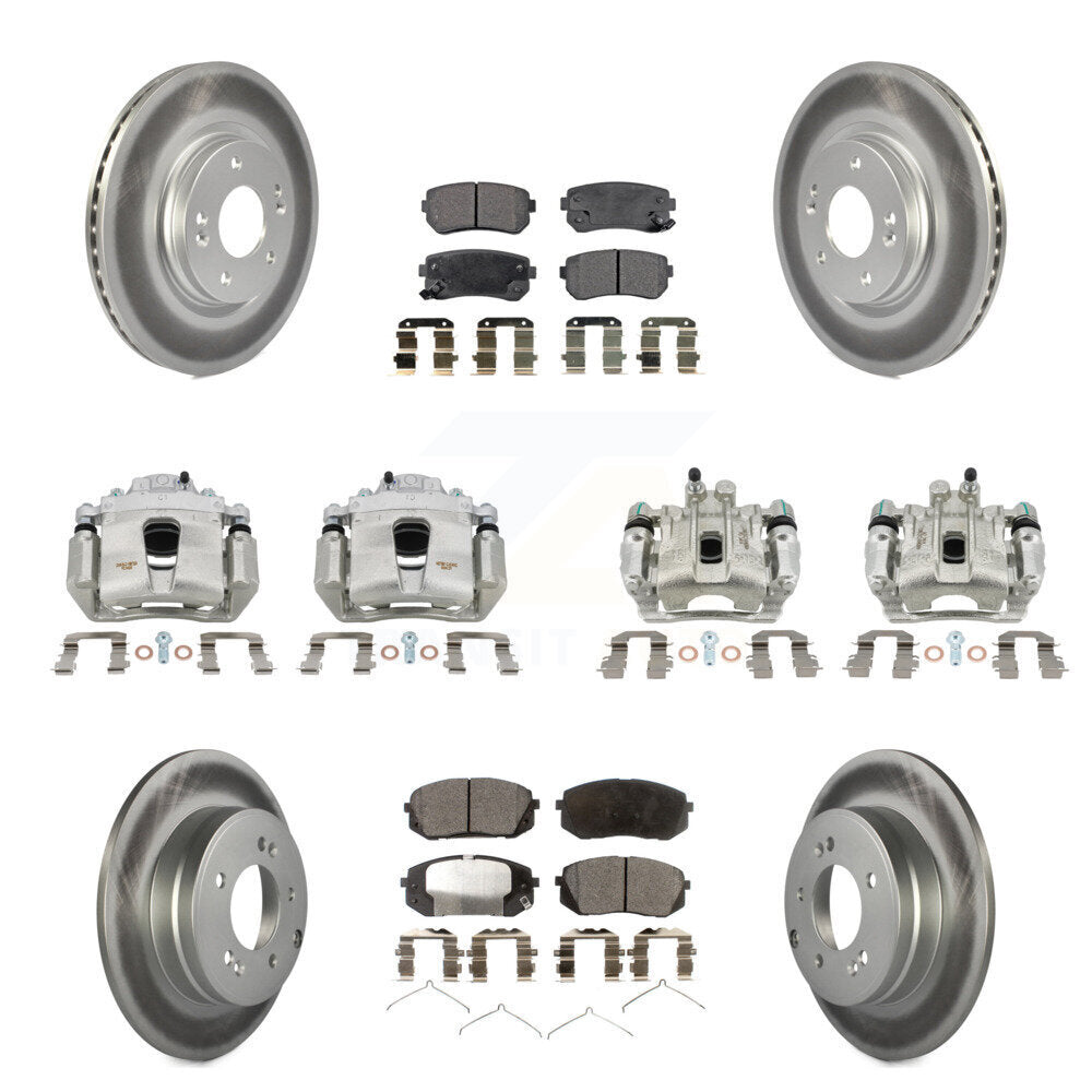 Transit Auto KCG-100906T Disc Brake Kit for 2015-2016 Hyundai Sonata - Front and Rear product image