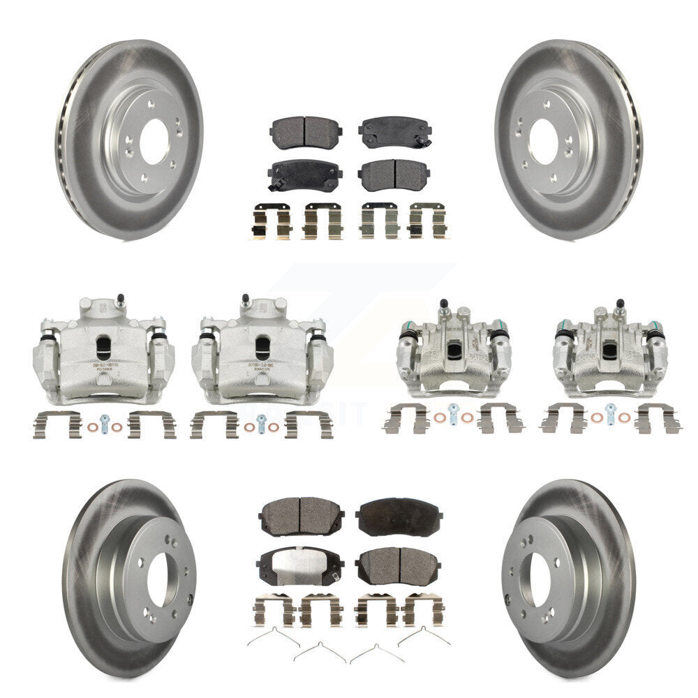 Transit Auto KCG-100907T Disc Brake Kit for 2016 Hyundai Sonata - Front and Rear product image