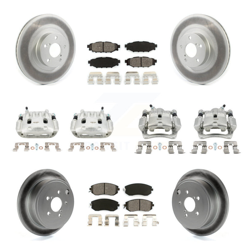 Transit Auto KCG-100908S Disc Brake Kit for 2011-2014 Subaru Impreza, Subaru Forester - Front and Rear product image