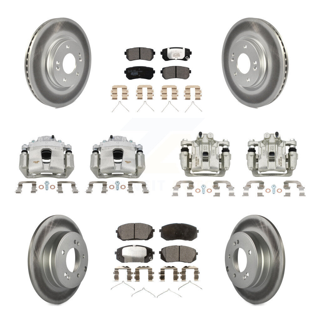 Transit Auto KCG-100908T Disc Brake Kit for 2017-2019 Kia Optima - Front and Rear product image