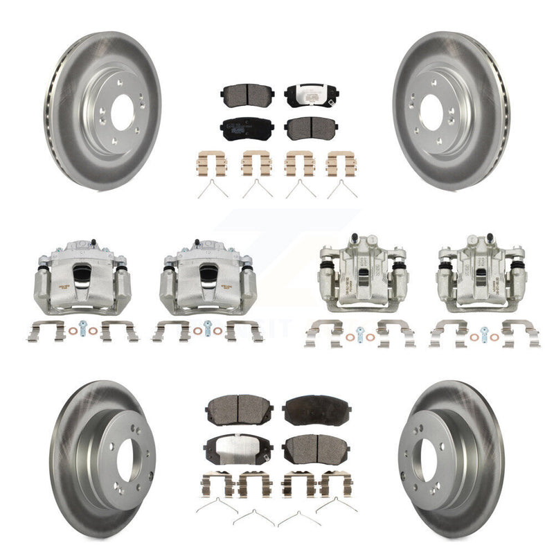 Transit Auto KCG-100908T Disc Brake Kit for 2017-2019 Kia Optima - Front and Rear product image