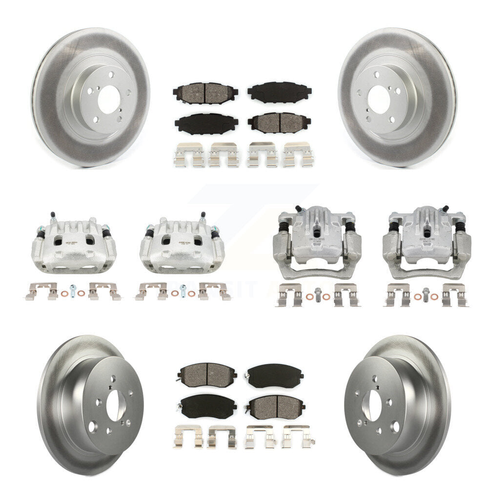Transit Auto KCG-100909S Disc Brake Kit for 2013-2018 Subaru Crosstrek, Subaru Forester, Subaru XV Crosstrek - Front and Rear product image