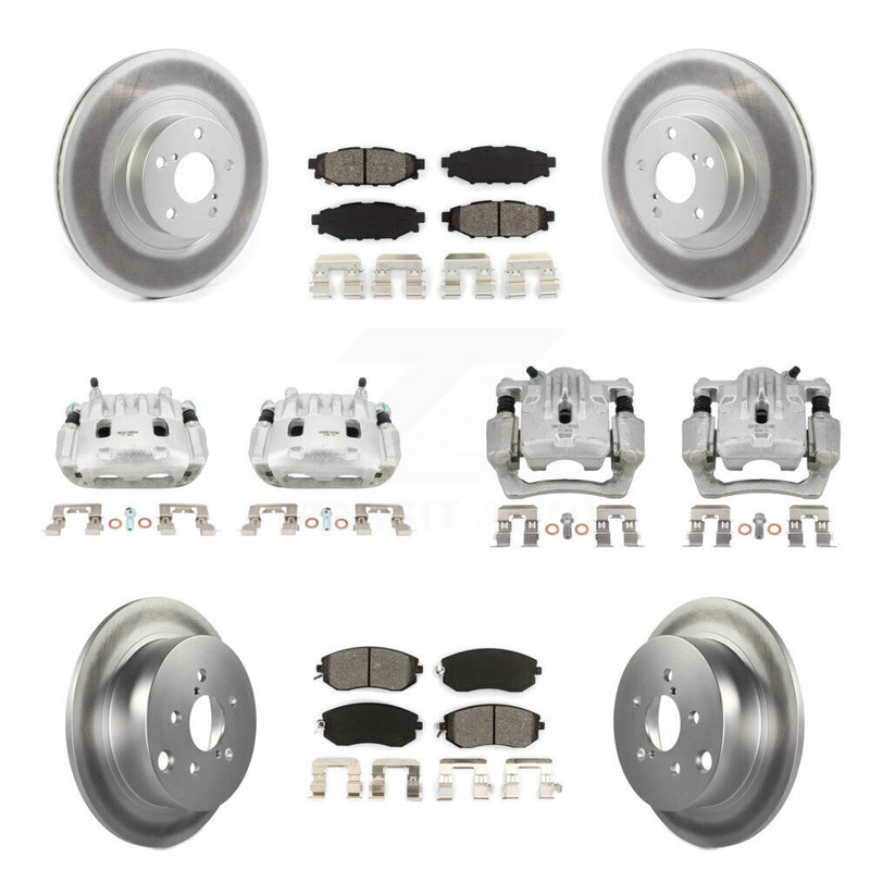 Transit Auto KCG-100909S Disc Brake Kit for 2013-2018 Subaru Crosstrek, Subaru Forester, Subaru XV Crosstrek - Front and Rear product image