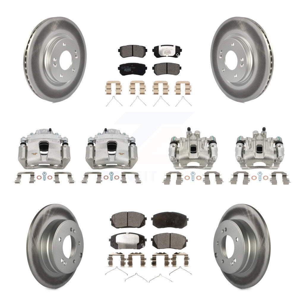 Transit Auto KCG-100909T Disc Brake Kit for 2016-2019 Kia Optima - Front and Rear product image