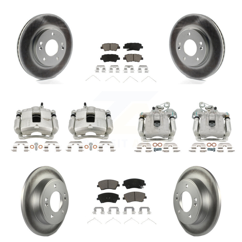 Transit Auto KCG-100910C Disc Brake Kit for 2017-2020 Hyundai Elantra - Front and Rear product image