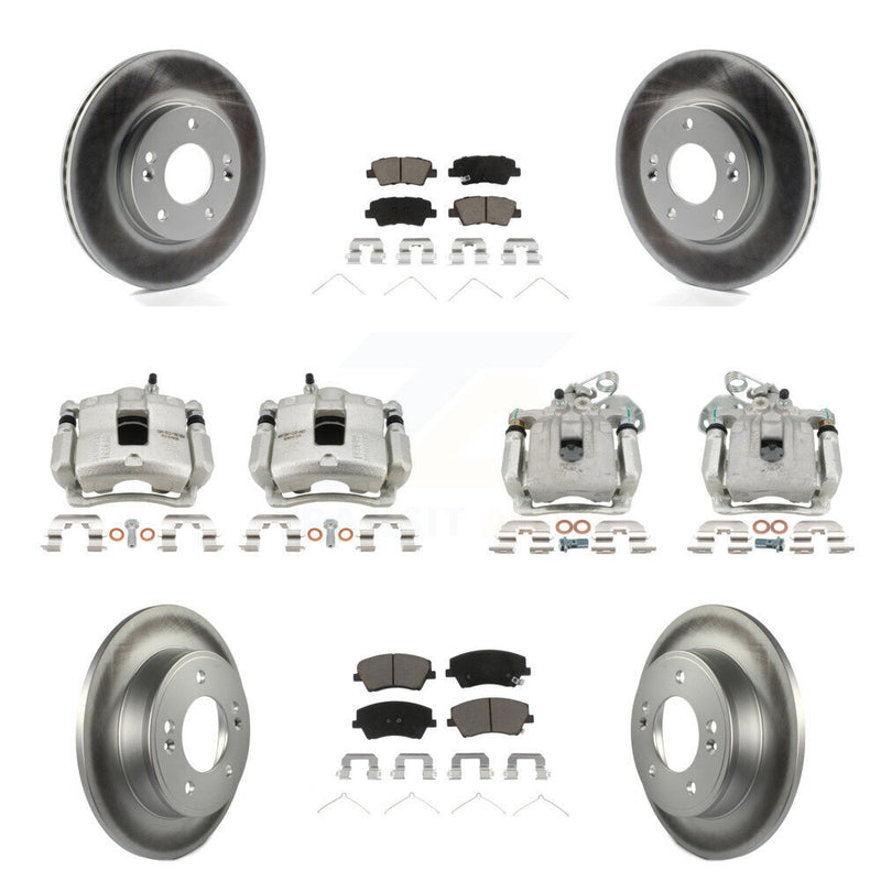 Transit Auto KCG-100910C Disc Brake Kit for 2017-2020 Hyundai Elantra - Front and Rear product image