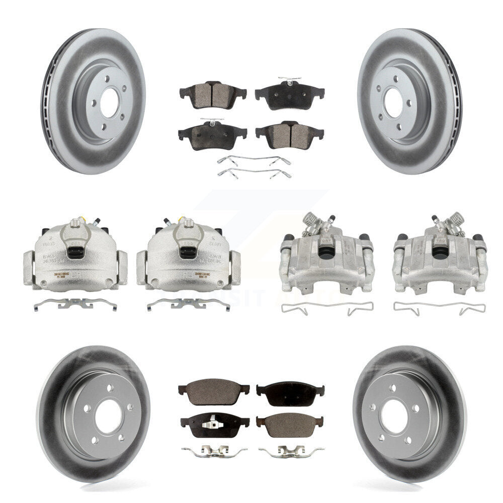 Transit Auto KCG-100910P Disc Brake Kit for 2013-2018 Ford Focus - Front and Rear product image