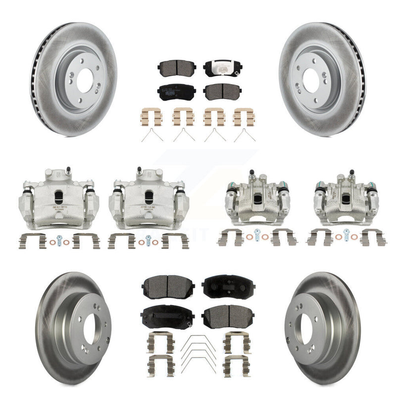 Transit Auto KCG-100910T Disc Brake Kit for 2016-2019 Kia Optima - Front and Rear product image