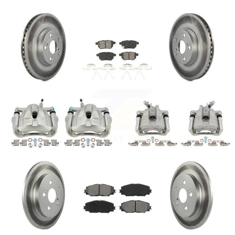 Transit Auto KCG-100914S Disc Brake Kit for 2009-2019 Toyota Corolla, Toyota Matrix, Pontiac Vibe - Front and Rear product image