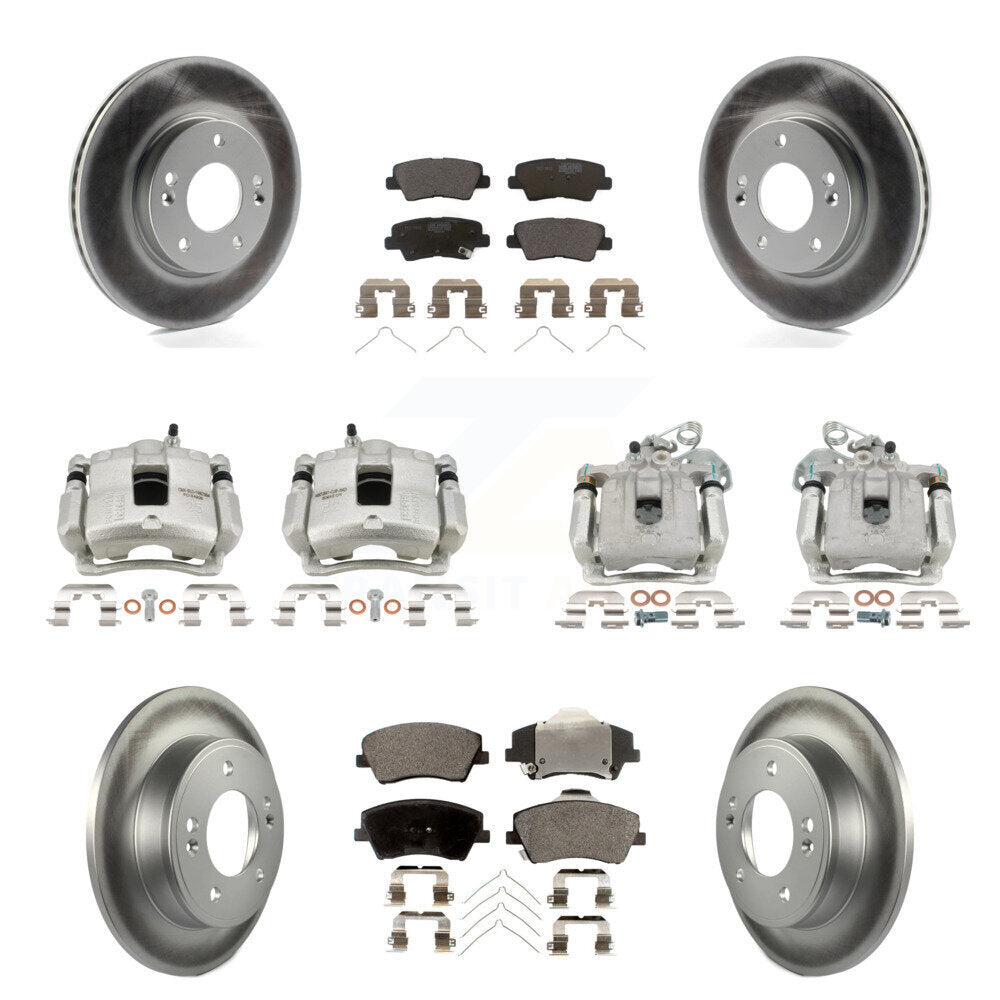 Transit Auto KCG-100917T Disc Brake Kit for 2017-2020 Hyundai Elantra - Front and Rear product image