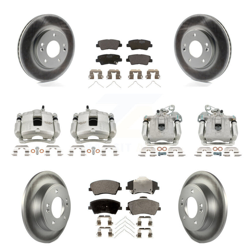 Transit Auto KCG-100917T Disc Brake Kit for 2017-2020 Hyundai Elantra - Front and Rear product image