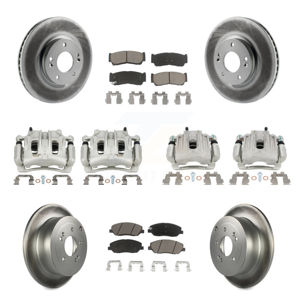 Transit Auto KCG-100920C Disc Brake Kit for 2007-2009 Hyundai Santa Fe - Front and Rear product image