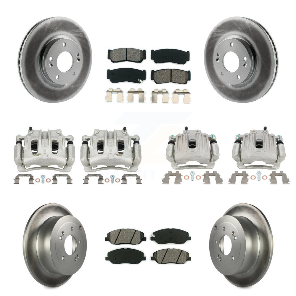 Transit Auto KCG-100920S Disc Brake Kit for 2007-2009 Hyundai Santa Fe - Front and Rear product image