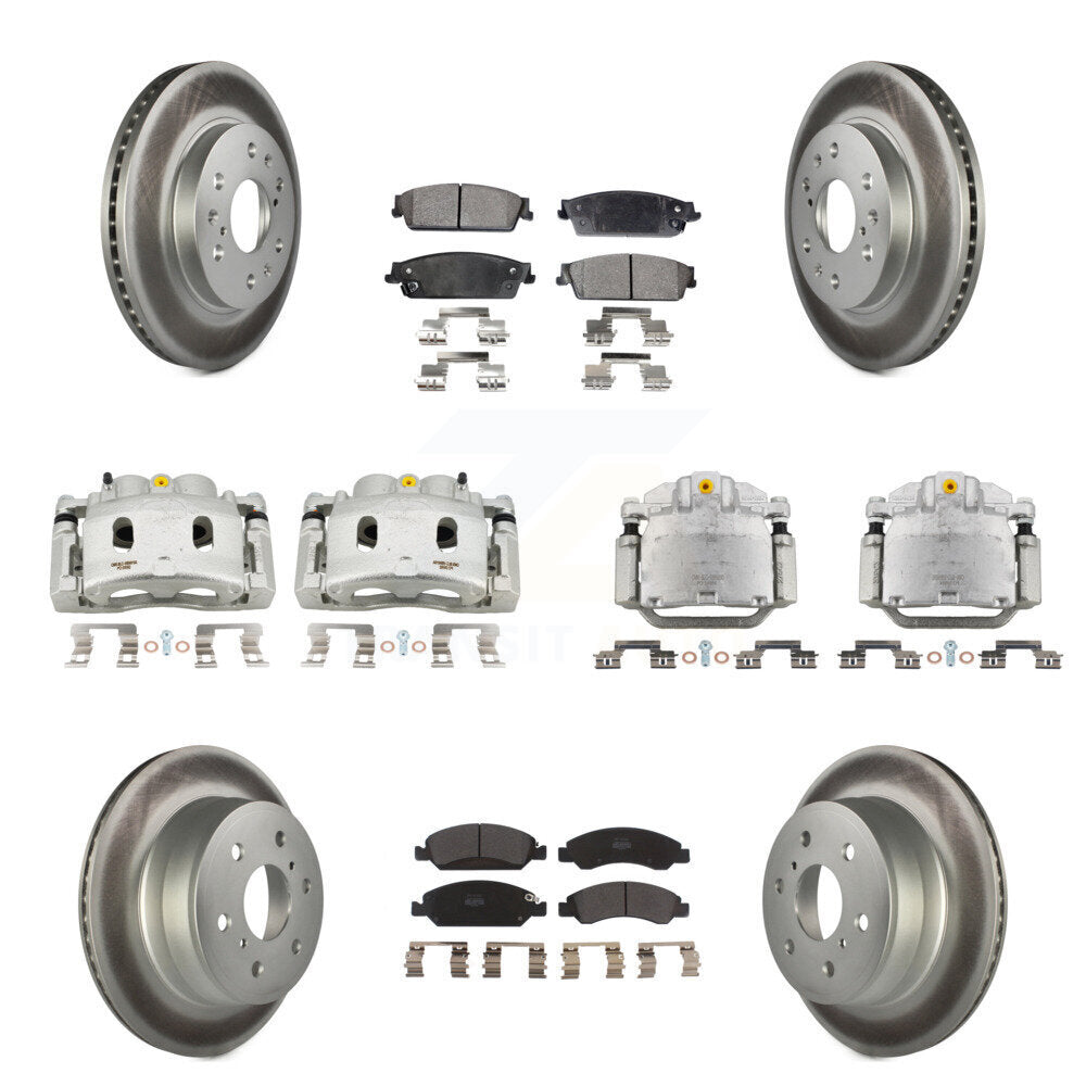 Transit Auto KCG-100922P Disc Brake Kit for 2008-2014 Chevrolet Silverado 1500, Cadillac Escalade, Cadillac Escalade ESV & more - Front and Rear product image