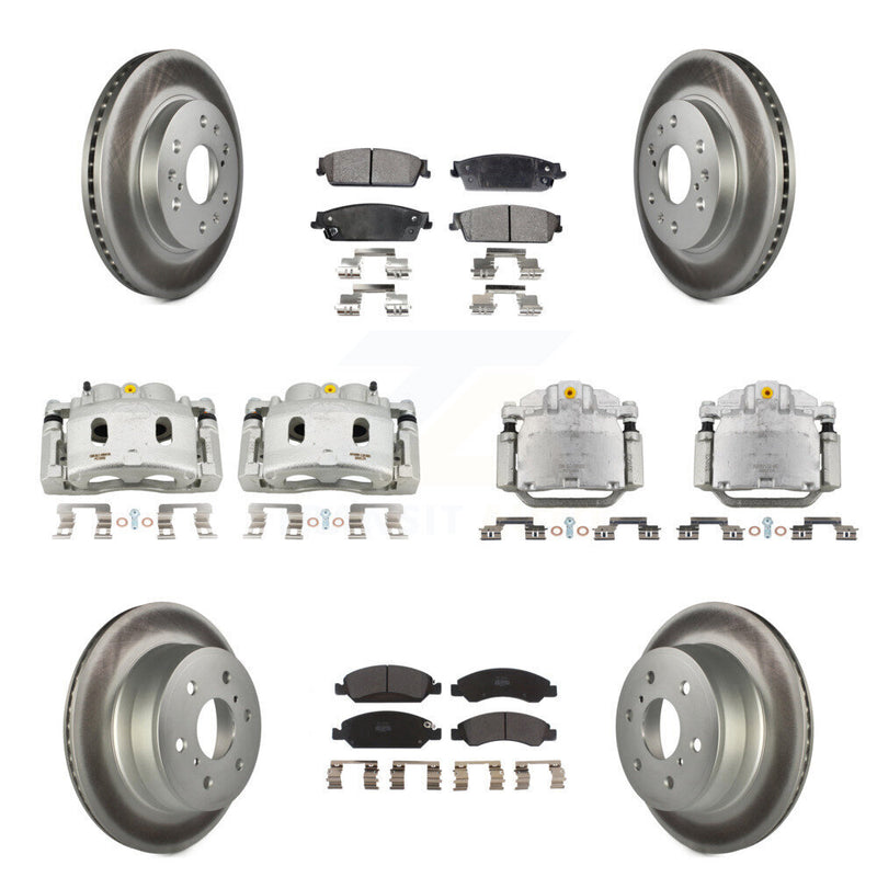 Transit Auto KCG-100922P Disc Brake Kit for 2008-2014 Chevrolet Silverado 1500, Cadillac Escalade, Cadillac Escalade ESV & more - Front and Rear product image