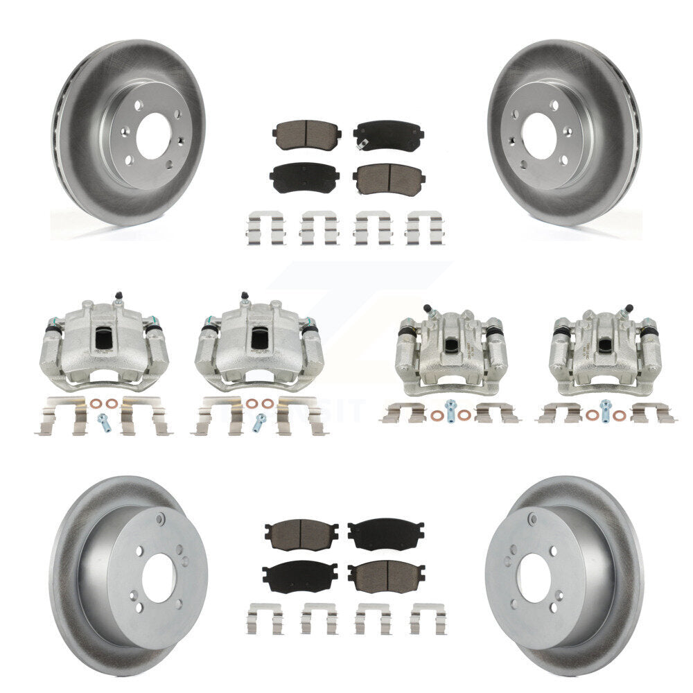 Transit Auto KCG-100923C Disc Brake Kit for 2006-2007 Hyundai Accent, Kia Rio, Kia Rio5 - Front and Rear product image