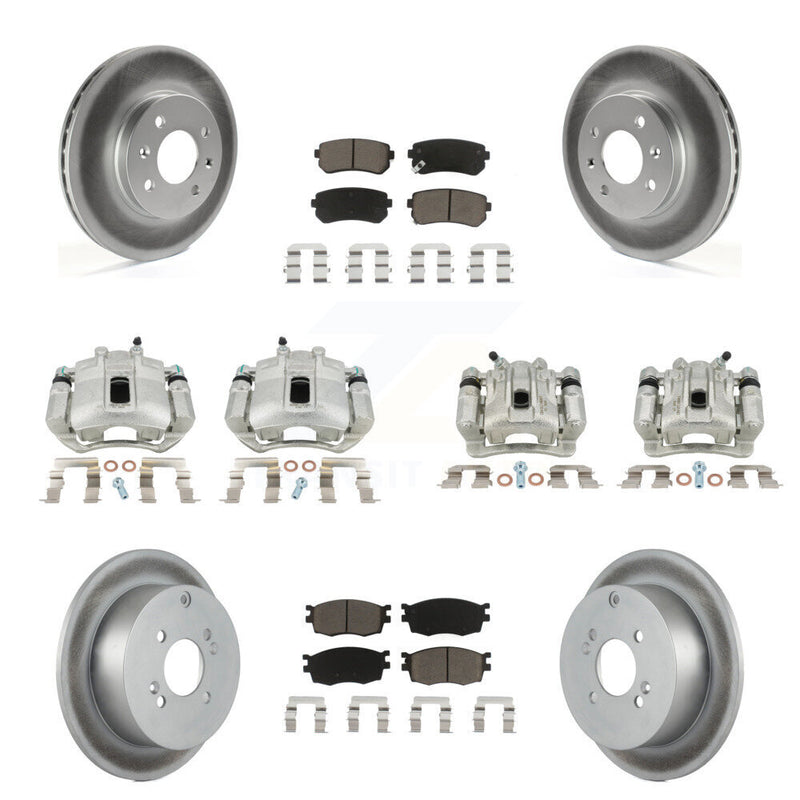 Transit Auto KCG-100923C Disc Brake Kit for 2006-2007 Hyundai Accent, Kia Rio, Kia Rio5 - Front and Rear product image