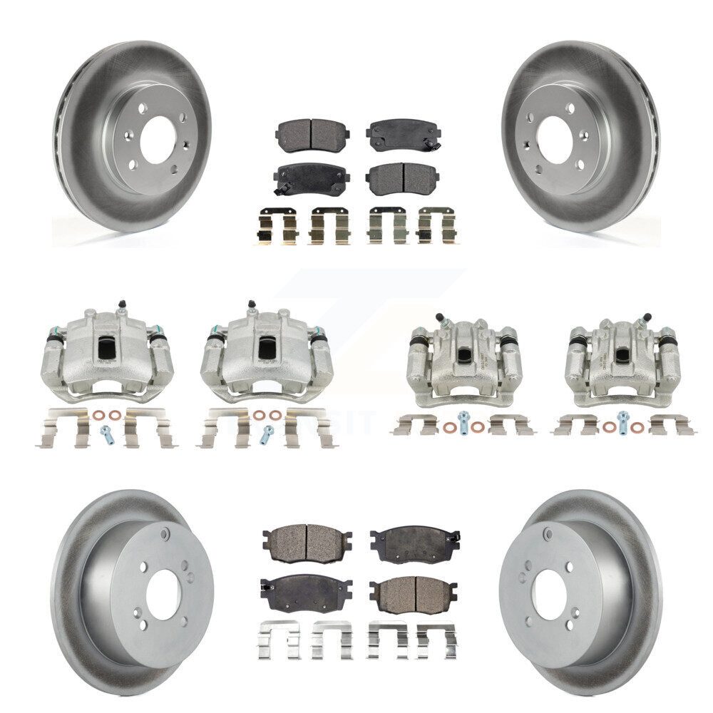 Transit Auto KCG-100925T Disc Brake Kit for 2006-2007 Hyundai Accent, Kia Rio, Kia Rio5 - Front and Rear product image