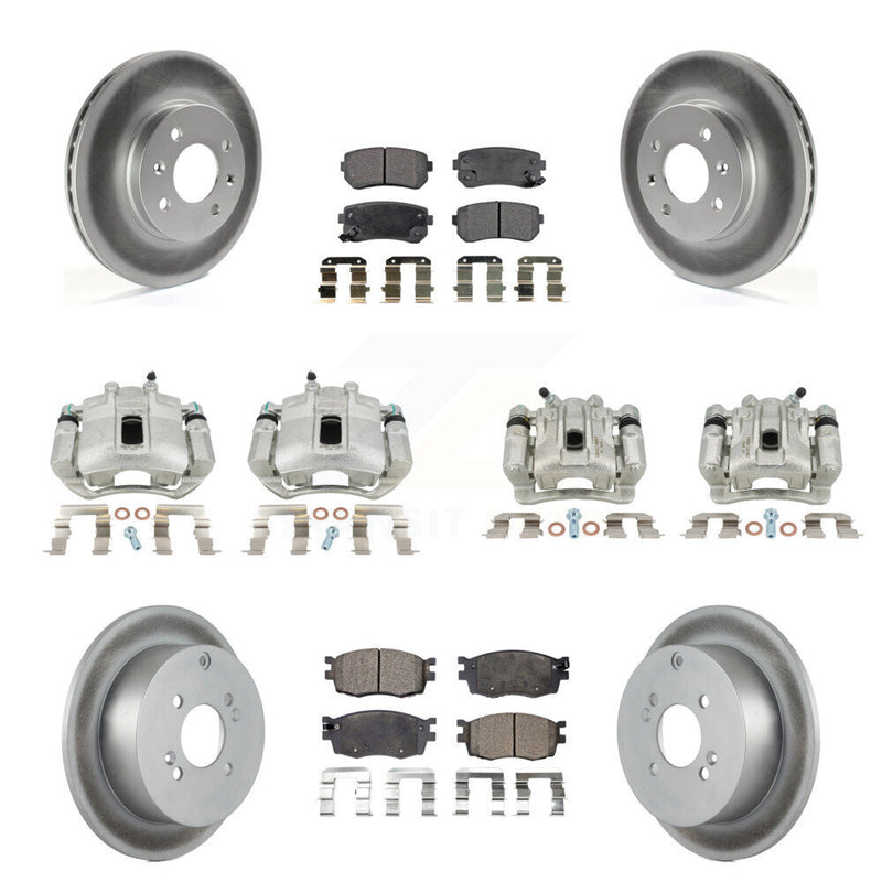 Transit Auto KCG-100925T Disc Brake Kit for 2006-2007 Hyundai Accent, Kia Rio, Kia Rio5 - Front and Rear product image