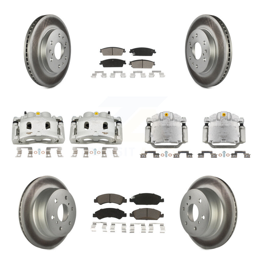 Transit Auto KCG-100926C Disc Brake Kit for 2008-2014 Chevrolet Silverado 1500, Cadillac Escalade, Cadillac Escalade ESV & more - Front and Rear product image