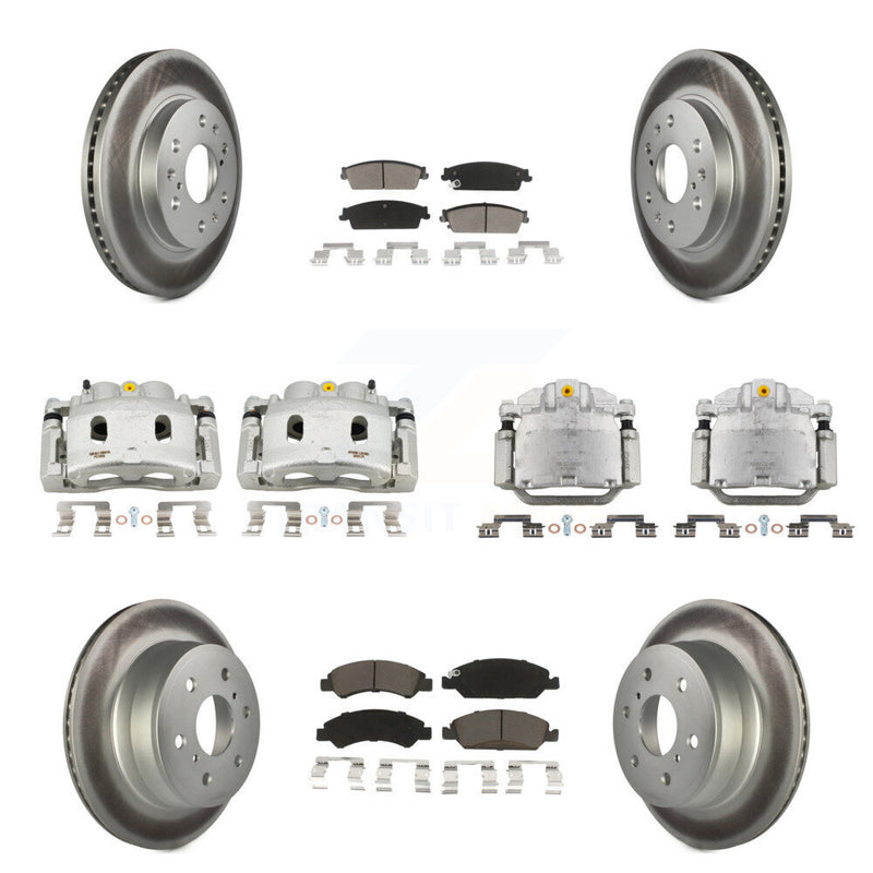 Transit Auto KCG-100926C Disc Brake Kit for 2008-2014 Chevrolet Silverado 1500, Cadillac Escalade, Cadillac Escalade ESV & more - Front and Rear product image