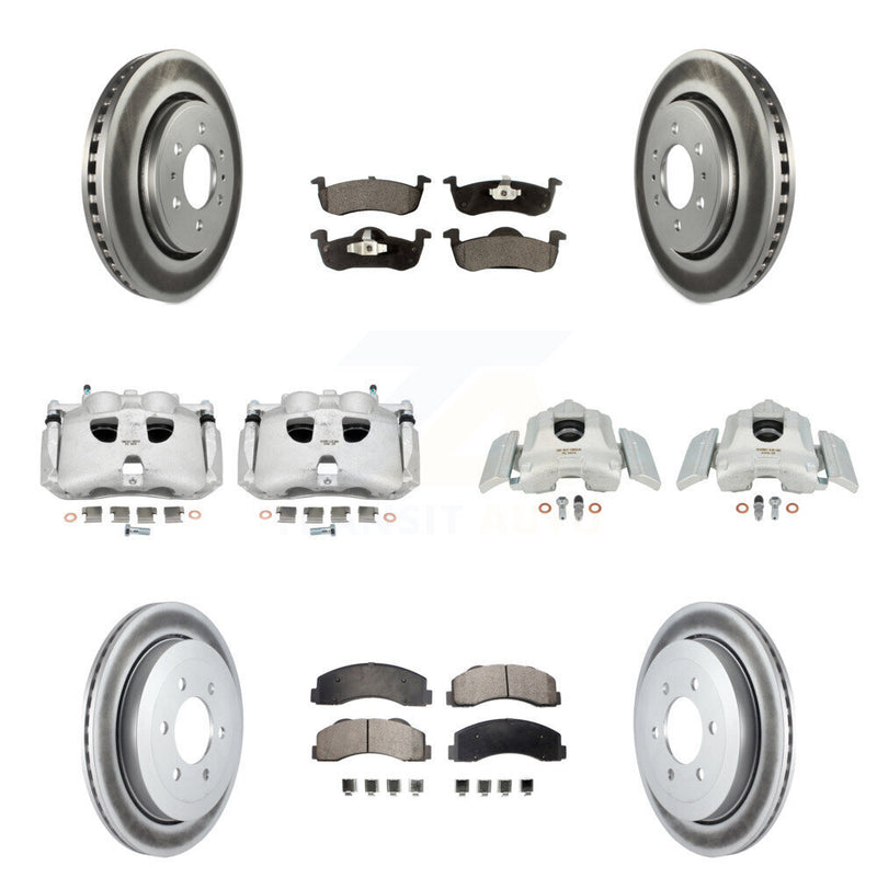 Transit Auto KCG-100927T Disc Brake Kit for 2010-2017 Ford Expedition, Lincoln Navigator - Front and Rear product image
