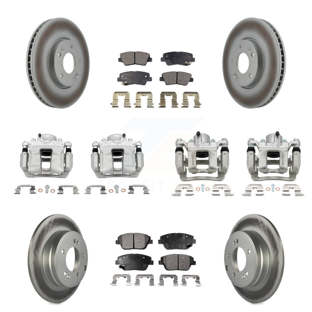 Transit Auto KCG-100935P Disc Brake Kit for 2011-2015 Hyundai Sonata, Kia Optima - Front and Rear product image
