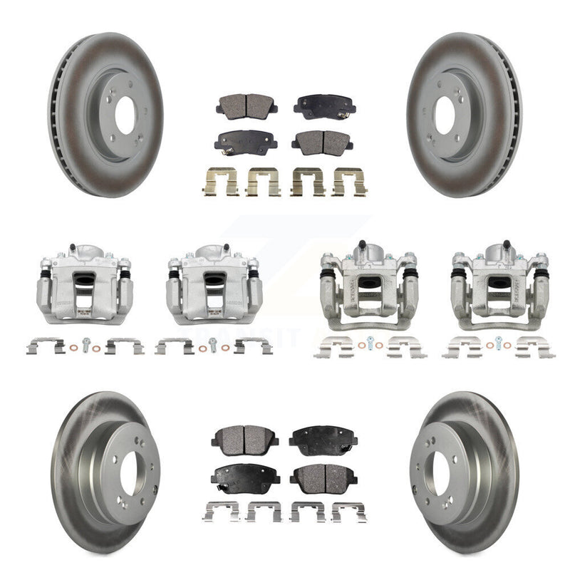 Transit Auto KCG-100935P Disc Brake Kit for 2011-2015 Hyundai Sonata, Kia Optima - Front and Rear product image