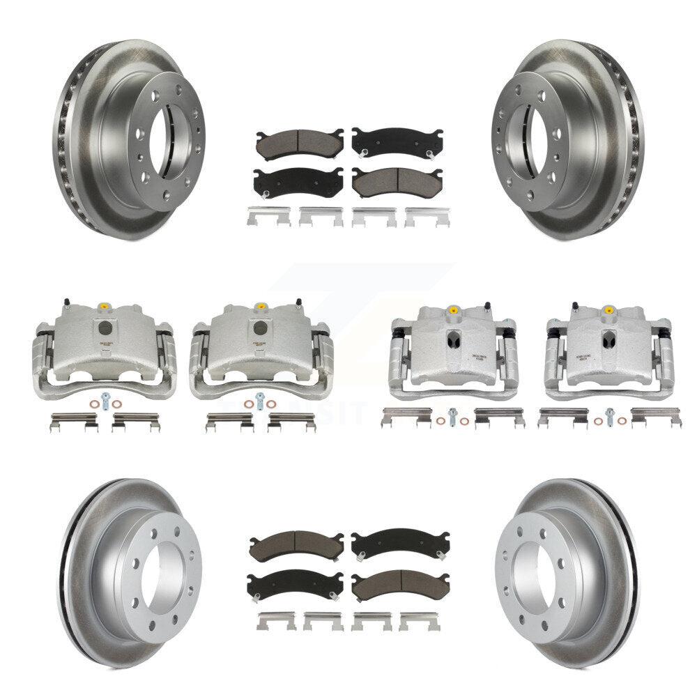 Transit Auto KCG-100936C Disc Brake Kit for 1999-2013 Chevrolet Suburban 2500, GMC Yukon XL 2500, Chevrolet Silverado 2500 HD & more - Front and Rear product image