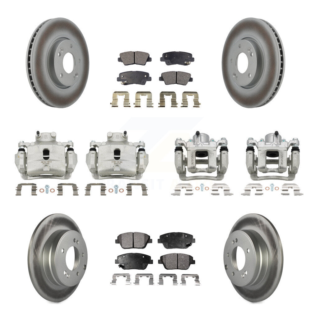 Transit Auto KCG-100936P Disc Brake Kit for 2014 Hyundai Sonata - Front and Rear product image