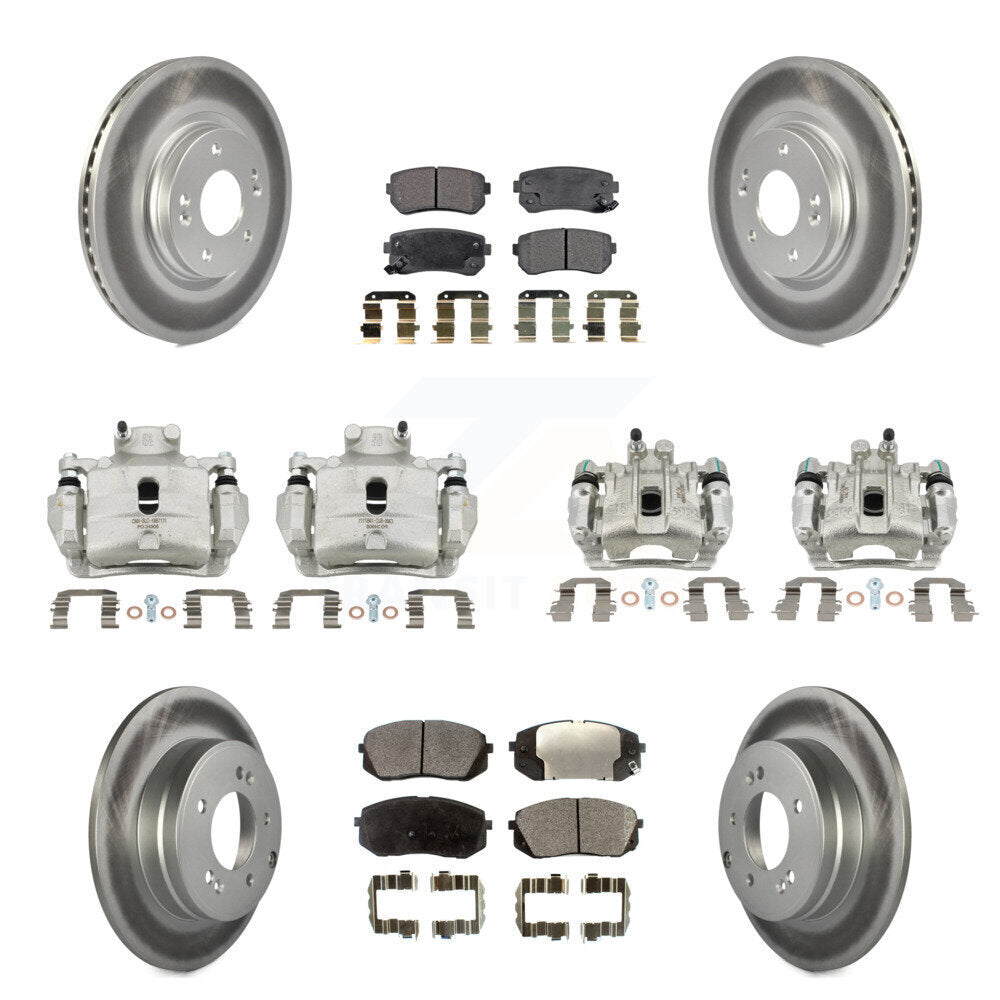 Transit Auto KCG-100937P Disc Brake Kit for 2015 Hyundai Sonata - Front and Rear product image