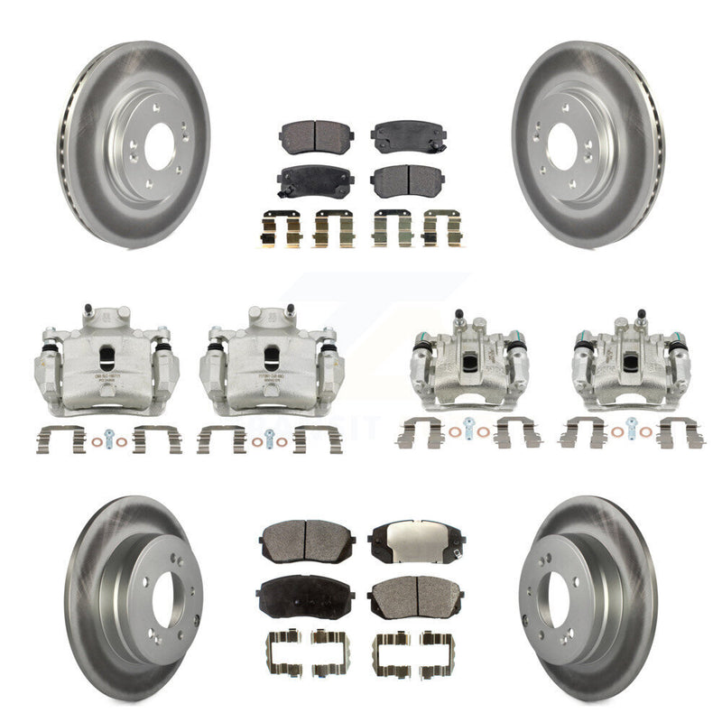 Transit Auto KCG-100937P Disc Brake Kit for 2015 Hyundai Sonata - Front and Rear product image
